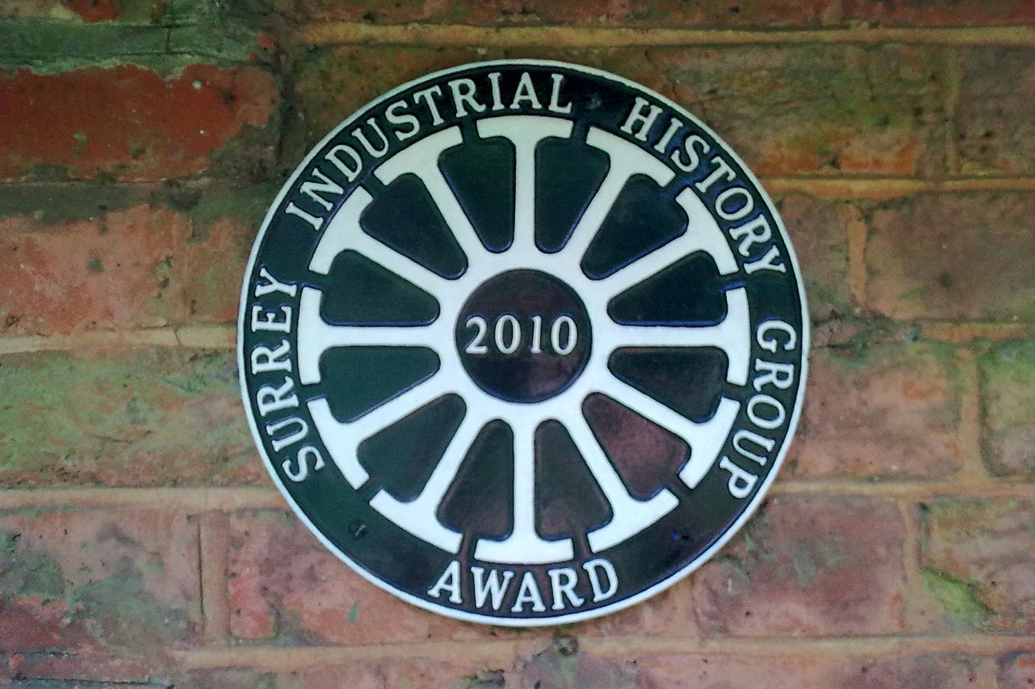Surrey Industrial History Group award 2010 St Martha Parish Guildford Surrey